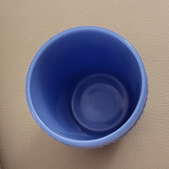 Blue Milk Glass Cup - Picture 2 of 4